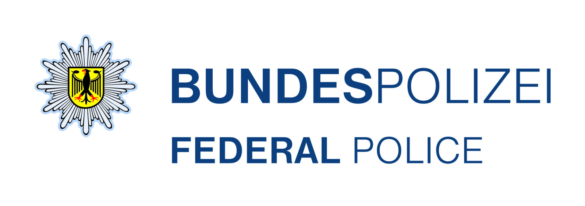 Bundespolizei Logo. Wappen der Bundespolizei FED Standard.
