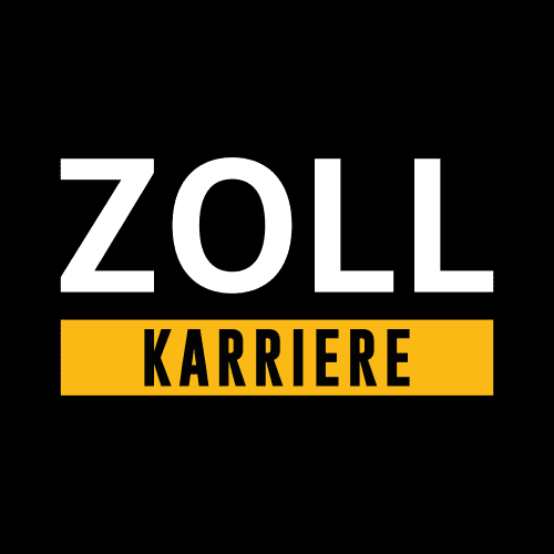 ZOLL Karriere Logo: Weißer Schriftzug "ZOLL" über gelbem Balken mit dem Wort "KARRIERE" auf schwarzem Hintergrund.