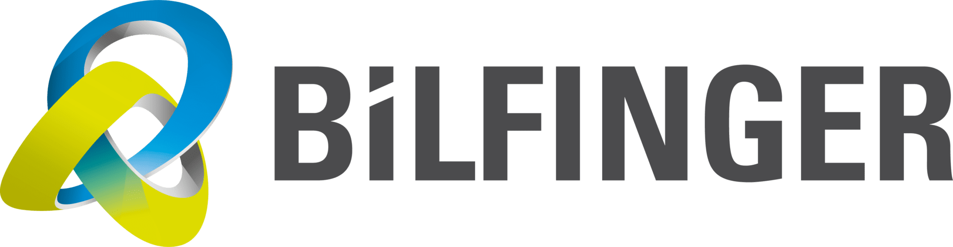 Bilfinger Logo: Abbildung des Bilfinger Logos in RGB-Farben, horizontale Ausrichtung.