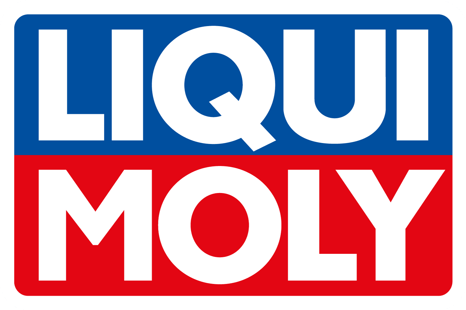 LIQUI MOLY Logo Standard: Blau-rotes Firmenlogo der LIQUI MOLY GmbH, weiße Schrift auf farbigem Grund.
