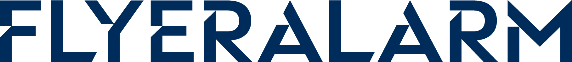 FLYERALARM Logo, Schriftzug in Blau.