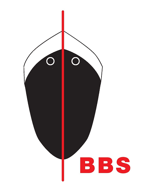 BBS-Logo der Berufsbildungsstelle Seeschifffahrt e.V. mit Schiffsillustration.