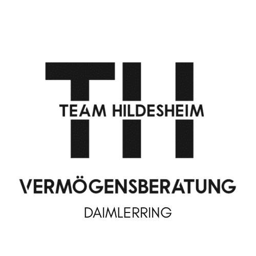 Logo Team Hildesheim Vermögensberatung. TH-Symbol, Ueberschrift.