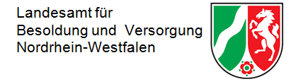 Landesamt für Besoldung und Versorgung NRW Logo. Wappen Nordrhein-Westfalen.