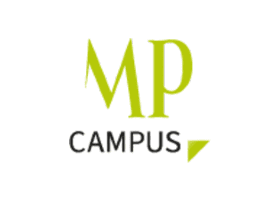Logo: Main-Post Campus GmbH mit grünem MP und Schriftzug Campus.