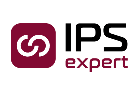 IPS Expert GmbH Logo, kompakt. Firmenzeichen mit verschlungenem Symbol.