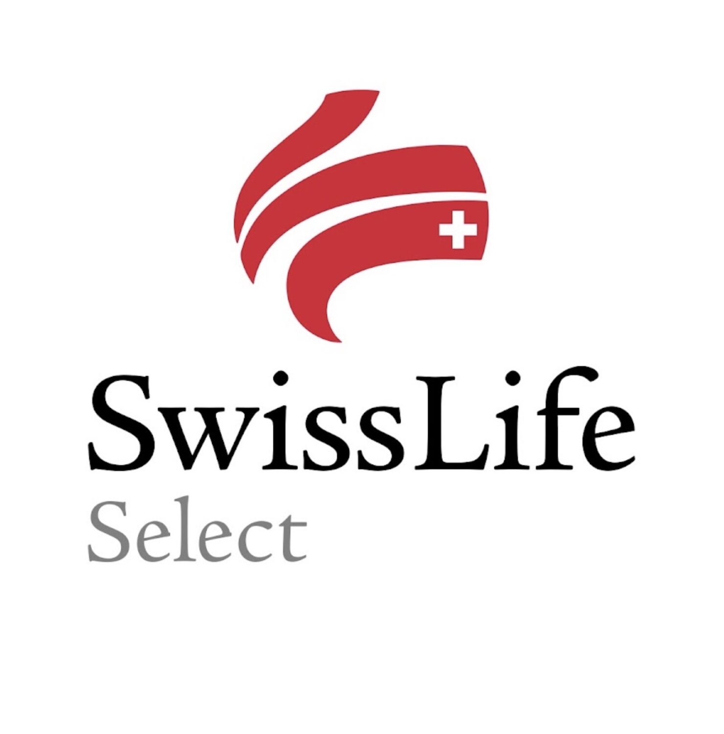 Logo von Swiss Life Deutschland Holding GmbH. Das Logo zeigt ein rotes Symbol und den Schriftzug SwissLife Select.
